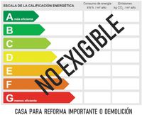 Etiqueta EE demolicion